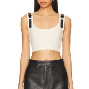 NONchalant Label Otto Crop Top in Ivory